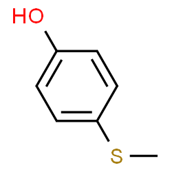 ChemSpider 2D Image | 4-(Methylsulfanyl)phenol | C7H8OS