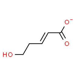 ChemSpider 2D Image | (2E)-5-Hydroxy-2-pentenoate | C5H7O3
