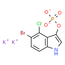 ChemSpider 2D Image | BCIP DIPOTASSIUM SALT | C8H4BrClK2NO4P
