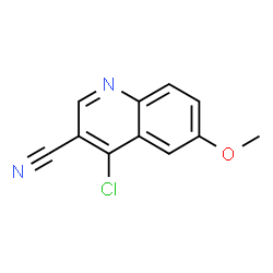 ChemSpider 2D Image | 4-Chlor-6-methoxychinolin-3-carbonitril | C11H7ClN2O