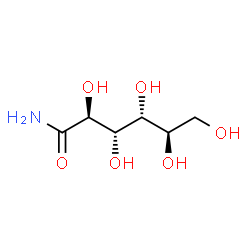 ChemSpider 2D Image | (2S,3S,4R,5R)-2,3,4,5,6-Pentahydroxyhexanamide | C6H13NO6
