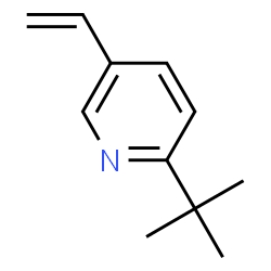 ChemSpider 2D Image | 2-(2-Methyl-2-propanyl)-5-vinylpyridine | C11H15N
