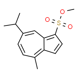 ChemSpider 2D Image | Methyl 7-isopropyl-4-methyl-1-azulenesulfonate | C15H18O3S