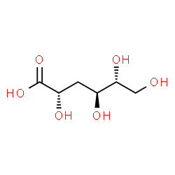 ChemSpider 2D Image | 3-deoxy-arabino-hexonic acid | C6H12O6