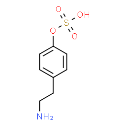 ChemSpider 2D Image | tyramine sulfate | C8H11NO4S