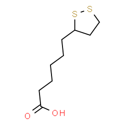 ChemSpider 2D Image | 6-(1,2-Dithiolan-3-yl)hexanoic acid | C9H16O2S2