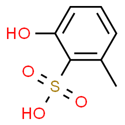 ChemSpider 2D Image | 2-Hydroxy-6-methylbenzenesulfonic acid | C7H8O4S