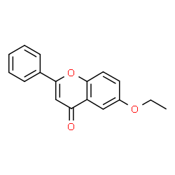 ChemSpider 2D Image | 6-Ethoxy-2-phenyl-4H-chromen-4-one | C17H14O3