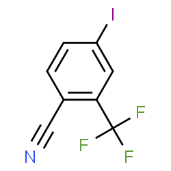 ChemSpider 2D Image | 4-Cyano-3-(trifluoromethyl)iodobenzene | C8H3F3IN