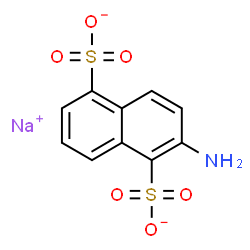 ChemSpider 2D Image | 1,5-Naphthalenedisulfonate, 2-amino-, sodium salt (1:1) | C10H7NNaO6S2