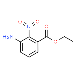 ChemSpider 2D Image | Ethyl 3-amino-2-nitrobenzoate | C9H10N2O4