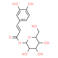 ChemSpider 2D Image | 1-O-[(2E)-3-(3,4-Dihydroxyphenyl)-2-propenoyl]hexopyranose | C15H18O9
