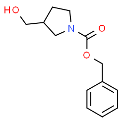 ChemSpider 2D Image | Benzyl 3-(hydroxymethyl)-1-pyrrolidinecarboxylate | C13H17NO3