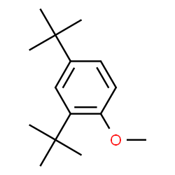 ChemSpider 2D Image | 1-Methoxy-2,4-bis(2-methyl-2-propanyl)benzene | C15H24O