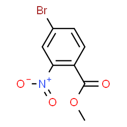 ChemSpider 2D Image | Methyl 4-bromo-2-nitrobenzoate | C8H6BrNO4