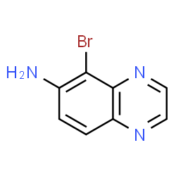 ChemSpider 2D Image | 5-Bromchinoxalin-6-amin | C8H6BrN3