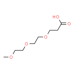 ChemSpider 2D Image | 3-[2-(2-Methoxyethoxy)ethoxy]propanoic acid | C8H16O5
