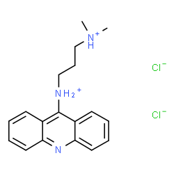 ChemSpider 2D Image | N'-(9-Acridinyl)-N,N-dimethyl-1,3-propanediaminium dichloride | C18H23Cl2N3