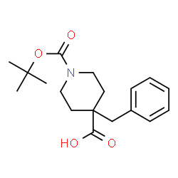 ChemSpider 2D Image | N-boc-4-benzyl-4-piperidinecarboxylic acid | C18H25NO4