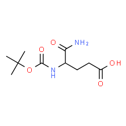 ChemSpider 2D Image | N~2~-{[(2-Methyl-2-propanyl)oxy]carbonyl}-alpha-glutamine | C10H18N2O5