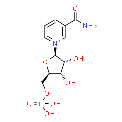 ChemSpider 2D Image | 3-Carbamoyl-1-(5-O-phosphono-beta-D-ribofuranosyl)pyridinium | C11H16N2O8P