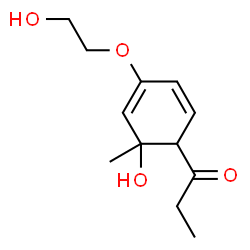 ChemSpider 2D Image | 2-hydroxy-4-(2-hydroxyethoxy)-2-methylpropiophenone | C12H18O4