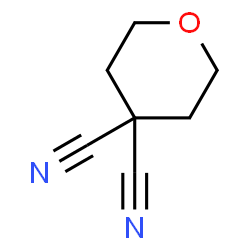 ChemSpider 2D Image | Tetrahydro-4H-pyran-4,4-dicarbonitrile | C7H8N2O