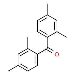 ChemSpider 2D Image | Bis(2,4-dimethylphenyl)methanone | C17H18O