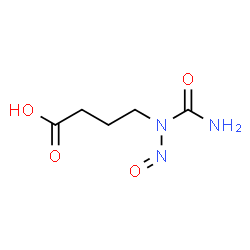 ChemSpider 2D Image | 4-[Carbamoyl(nitroso)amino]butanoic acid | C5H9N3O4
