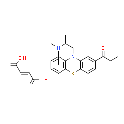 ChemSpider 2D Image | 1-{10-[2-(Dimethylamino)propyl]-10H-phenothiazin-2-yl}-1-propanone (2E)-2-butenedioate (1:1) | C24H28N2O5S