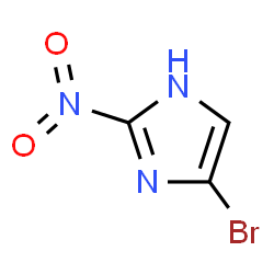 ChemSpider 2D Image | 4-Bromo-2-nitro-1H-imidazole | C3H2BrN3O2