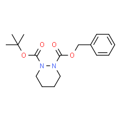 ChemSpider 2D Image | 1-benzyl 2-tert-butyl tetrahydropyridazine-1,2-dicarboxylate | C17H24N2O4