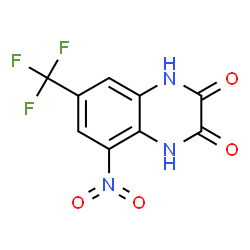 ChemSpider 2D Image | 5-nitro-7-(trifluoromethyl)quinoxaline-2,3-diol | C9H4F3N3O4