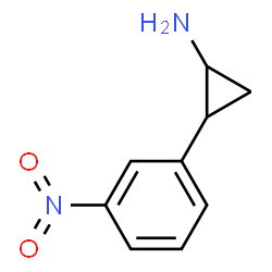 ChemSpider 2D Image | 2-(3-Nitrophenyl)cyclopropanamine | C9H10N2O2