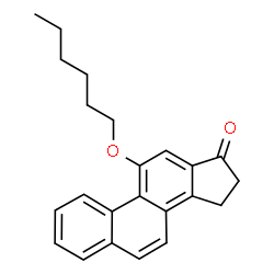 ChemSpider 2D Image | 11-(Hexyloxy)gona-1,3,5,7,9,11,13-heptaen-17-one | C23H24O2