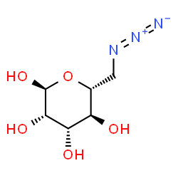 ChemSpider 2D Image | 6-azido-6-deoxy-?-D-mannopyranose | C6H11N3O5