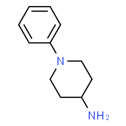 ChemSpider 2D Image | 1-Phenyl-4-piperidinamine | C11H16N2
