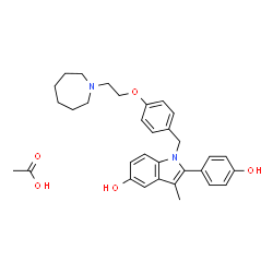 ChemSpider 2D Image | Bazedoxifene Acetate | C32H38N2O5