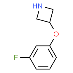 ChemSpider 2D Image | 3-(3-Fluorophenoxy)-azetidine | C9H10FNO