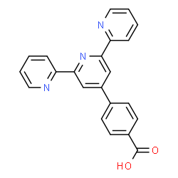 ChemSpider 2D Image | 4-(2,2':6',2''-Terpyridin-4'-yl)benzoic acid | C22H15N3O2