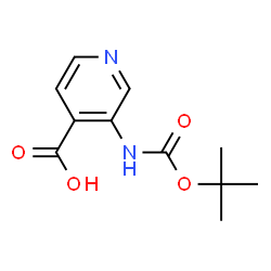 ChemSpider 2D Image | 3-[(tert-Butoxycarbonyl)amino]isonicotinic acid | C11H14N2O4