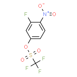 ChemSpider 2D Image | 3-Fluoro-4-nitrophenyl trifluoromethanesulfonate | C7H3F4NO5S