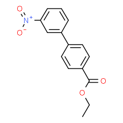 ChemSpider 2D Image | Ethyl 3'-nitro-4-biphenylcarboxylate | C15H13NO4