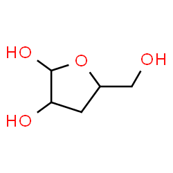 ChemSpider 2D Image | 3-Deoxypentofuranose | C5H10O4