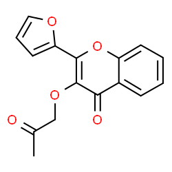 ChemSpider 2D Image | 2-Furan-2-yl-3-(2-oxo-propoxy)-chromen-4-one | C16H12O5