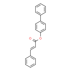 ChemSpider 2D Image | 4-Biphenylyl (2E)-3-phenylacrylate | C21H16O2