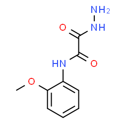 ChemSpider 2D Image | 2-Hydrazino-N-(2-methoxyphenyl)-2-oxoacetamide | C9H11N3O3