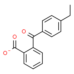 ChemSpider 2D Image | 2-(4-Ethylbenzoyl)benzoate | C16H13O3