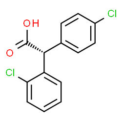ChemSpider 2D Image | (2R)-(2-Chlorophenyl)(4-chlorophenyl)acetic acid | C14H10Cl2O2