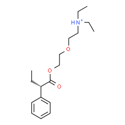 ChemSpider 2D Image | N,N-Diethyl-2-(2-{[(2S)-2-phenylbutanoyl]oxy}ethoxy)ethanaminium | C18H30NO3